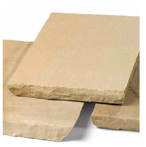 Dalles de pierre naturelle en grès jaune de Lalitpur pour revêtement mural, sol, design extérieur, cour, terrasse, allée - Product Image 4