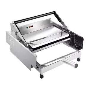 Equipo de restaurante de hamburguesa pequeña comercial, máquina de calefacción, estufa de hamburguesa <span class=keywords><strong>doble</strong></span>, <span class=keywords><strong>tostadora</strong></span> automática - Product Image 1