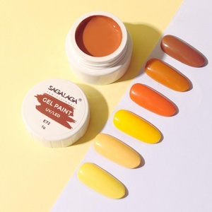 طلاء جل معدني, وعاء طلاء باللون الأسود والأبيض ذو صبغة عالية - Product Image 1
