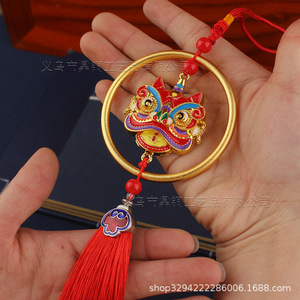 Accesorios <span class=keywords><strong>de</strong></span> estilo étnico Dington National Trend Dance, Bestias auspiciosas para <span class=keywords><strong>la</strong></span> buena fortuna y <span class=keywords><strong>la</strong></span> seguridad, Colgante para coche hecho a mano DIY - Product Image 2