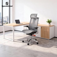 Chaise de bureau moderne SpaceUnited pour visiteurs, en tissu maillé hautement respirant, chaise de bureau à confort amélioré, siège ergonomique