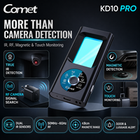 Détecteur de caméra cachée professionnel OEM Private Label KD10 PRO, objectif optique 8 points 620nm, RF IR magnétique, anti-espionnage, durable