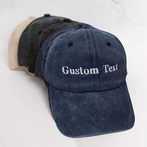 Gorra de béisbol bordada personalizable MOQ ajustable sombrero de una pieza con diseño de logotipo personalizado tela de rizo para hombres y mujeres - Product Image 2