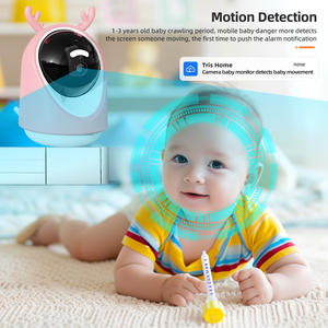Moniteur vidéo bidirectionnel pour bébé prenant en charge la protection de la vie privée 5G/2.4G Caméra Wifi sans fil avec vision nocturne Moniteur pour bébé - Product Image 5