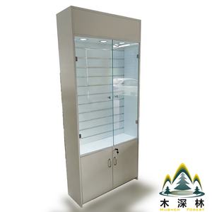 Illuminazione a LED negozio mobili Design pavimento-Display in vetro per vetrina accessori per telefono gioielli prodotti espositori rack - Product Image 2