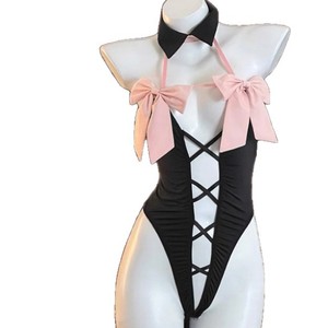 Body de lencería sexy Golden Shuttle Weaving Fun, talla única, blanco, viscosa, para mujer - Product Image 5