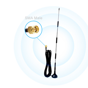 Antenne hélicoïdale à montage magnétique à gain élevé 12dBi 50 Ohm Extérieur 3G 4G 5G 700-2700MHz Connecteur RP-mâle Câble RG174 Vertical - Product Image 1