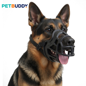 Bozal para Perro PETBUDDY, Ajustable, Transpirable, Duradero, de Plástico, Tipo Canasta, para Perros Grandes, Estilo Clásico, Cierre de Hebilla - Product Image 1