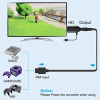 Convertidor de N64 a HDTV, compatible con salida de audio y video, cable de enlace HDTV para modos N64, conectar y usar, compatible con pantalla HD 1080P/720P
