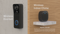 Kamera Pintu Pintar Nirkabel 5MP HD Terbaru Tahan Air IP65 Interkom Cerdas Audio Dua Arah Penyimpanan Cloud Video Doorbell