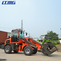 2023 LTMG hergestellt in China 1 Tonne 1,5 Tonnen 2 Tonnen Teleskop lader mit 17m 18m Gabelstapler aufsätzen