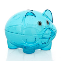 Coffre-fort Transparent en plastique, cadeau multifonctionnel, pour pièces de monnaie, tirelire