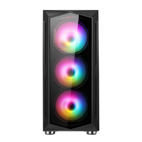 AntarcChill con Doble Cristal en la Parte Delantera e Izquierda, Chasis de PC de Alta Calidad para Gamers