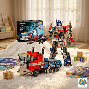 JR MS INDUSTRIES Juego de Bloques de Construcción de Camiones Transformables, Bloques de Robot, 86 Piezas, Juguete Electrónico ABS, Modelo DIY con Temática de Robot para Niños - Product Image 3