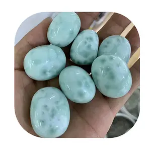 대량 도매 하이 퀄리티 20-30mm 치유 결정 보석 천연 국내 Larimar 구매자를위한 돌