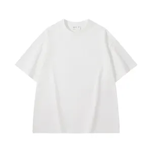 300Gsm 100% algodón de alta calidad ropa de hombre de peso pesado logotipo personalizado más tamaño camisetas de hombre fabricante