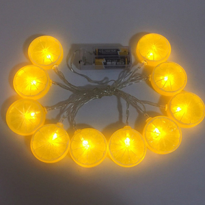 Jaune Fruit Citron Forme Chaîne Décorative Batterie Puissance Orange <span class=keywords><strong>Lime</strong></span> 19.6 pieds/40 Lumières pour Noël Fête À La Maison - Product Image 5