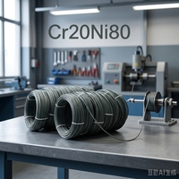 Fil chauffant Cr20Ni80, bobine de fil résistant à la chaleur électrique pour applications de chauffage industriel