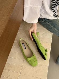 Chaussures plates souples pour femmes, ballerines, mocassins souples à enfiler, chaussures décontractées <span class=keywords><strong>Tabi</strong></span> Ninja, chaussures pour femmes avec nœud papillon - Product Image 5