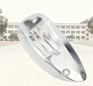 Protezione Termica per Scarico Moto Lavorata a CNC Professionale, Compatibile con <span class=keywords><strong>Vespa</strong></span> GTS 250 300 Super Sport - Product Image 3