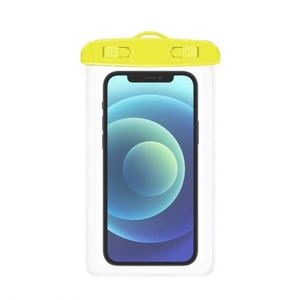 Pochette de téléphone portable étanche IPX-8 en PVC fluorescent, sensible au toucher, 19x10.8cm, pour la natation, pour téléphones jusqu'à 7.2 pouces, vente en gros usine - Product Image 1