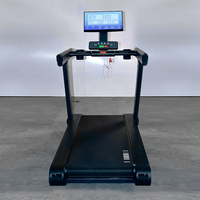 Cinta de Correr Inteligente para Gimnasio con Pantalla Espejo Giratoria de 21.5 Pulgadas, Carga Inalámbrica y por Cable para Teléfonos, Equipo Comercial de Cardio