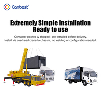 Canbest mobil reklam Led kamyon ekran işaretleri dijital Billboard Van kutusu arka yan gövde duvar ekran paneli