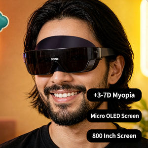 ชุดหูฟัง <span class=keywords><strong>VR</strong></span> แบรนด์ส่วนตัว ความละเอียด 1920x1080 จอแสดงผลแบบ Micro OLED 3150Ppi มุมมองภาพ 62 องศา °   แว่นตา <span class=keywords><strong>VR</strong></span> ความละเอียดสูงสำหรับสมาร์ทโฟนและพีซี - Product Image 1