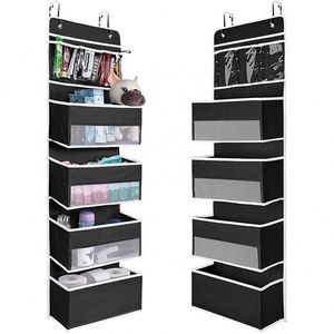 Organisateur suspendu pour porte, armoire de rangement pour bébé avec 4 grandes poches et 3 petites poches en PVC pour cosmétiques - Product Image 1