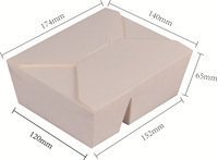 ZJPACK boîte à lunch en papier jetable salade poulet frit papier Kraft nourriture à emporter boîte d'emballage alimentaire