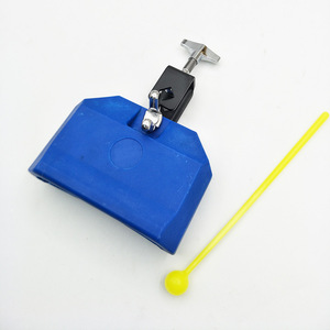 टक्कर सेट ड्रम सहायक एबीएस लकड़ी घंटे का लटकन उपकरणों लाल ब्लू उच्च बास cowbell - Product Image 3