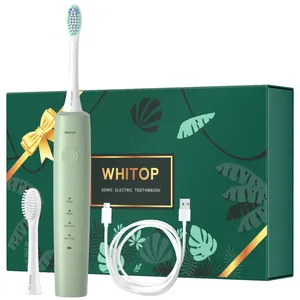 WHITOP CD-14 Hochwertige Mundpflege 4 Modi IPX8 Wasserdichter Smart Timer Wiederauf ladbare Ultraschall-Vibrations-Zahnbürste
