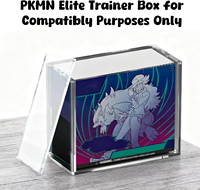 Boîte de présentation en acrylique de haute qualité résistante aux UV à 99 %, boîte de rangement à fermeture magnétique pour les paquets d'extension Pokémon ETB