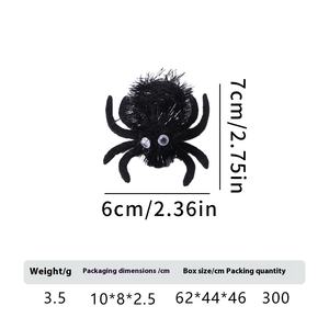 Kediler ve köpekler için yeni cadılar bayramı örümcek şeklinde peluş oyuncak animasyon tema ile çevre dostu Pet Molar oyuncak - Product Image 6