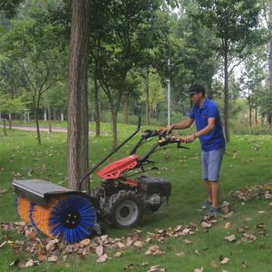 Mini Tractor Agrícola de Dos Ruedas con Barredora Eléctrica para Barrer Residuos, Nieve/Hielo, Césped, Agua, Techos, etc., con Certificación CE - Product Image 5