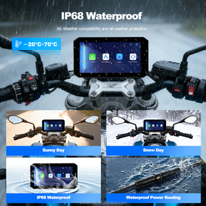 High Quality Wholesale 5.5 Inch Apple Carplay Motorcycle BT 5.0 GPS <b>With</b> Carplay - Product Image 5