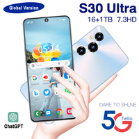 Nouveau Smartphone S30 Ultra 16 Go RAM 1 To ROM Écran AMOLED 7,3 Pouces 144 Hz Caméra Quadruple 108 MP Charge Rapide 50W Android 15 CE B2B pour Enfants