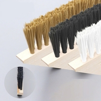 Brosse de nettoyage industrielle pour toutes sortes de machines, étanche, pour lattes de bois, à long manche, en fibres chimiques PP