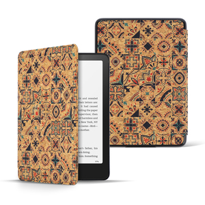 Funda Ecológica de Corcho Natural para <span class=keywords><strong>Kindle</strong></span>, Activación/Suspensión Automática, Diseño Sostenible, Funda Protectora para Lector Electrónico <span class=keywords><strong>Kindle</strong></span> - Product Image 1