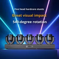 Projecteur à tête mobile à faisceau long à cinq lames IP65 pour mariage, spectacle, effet LED, bar, disco, lumière de scène rotative contrôlée par le son