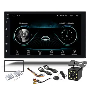 7'' Car DVD Player 2 Din Autoradio Universal Car Video MP3 MP4 MP5 Radio GPS WIFI Amplifier with Rear View Camera