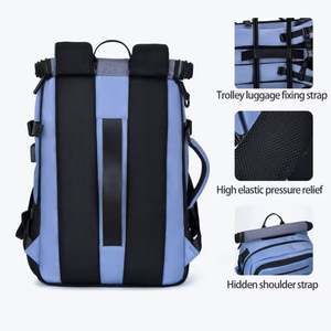 Mochila de Negocios de Tela Oxford Ligera e Impermeable de Nueva Moda para Hombre y Mujer con Compartimento Independiente para Zapatos con Cierre para Actividades al Aire Libre - Product Image 5