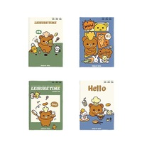Carnet de couture A5 à motifs de dessins animés mignons, pour la pratique du point de couture, bloc-notes mémo, cadeau pour étudiant, 40 feuilles de papier de qualité supérieure, couverture rigide