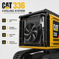Excavatrice CAT 336 d'occasion professionnelle à faible nombre d'heures de fonctionnement pour l'exploitation minière, destinée au marché mondial