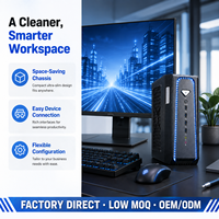 Computadora de Escritorio Portátil para Juegos RTX 5070 12G, DDR5 Máx. 64GB, NVMe, Refrigeración Líquida AIO, Silenciosa, Ultracompacta, Ahorra Espacio, PC Empresarial B2B