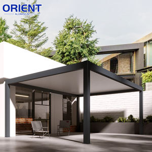 Gazebo, <span class=keywords><strong>pergola</strong></span>, dan kanopi luar ruangan berbahan aluminium elektrik bioklimatik ukuran 3x4, 4x4, 3x6, 3x5, 4x6, 4x5, dan 3x3. - Product Image 1