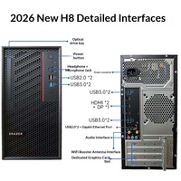 Nueva PC de Escritorio Lenovo ERAZER H8, Intel Core I7-14700HX, 8GB/32GB RAM DDR4, 256G/1TBB SSD, Precio de Fábrica, Computadora de Escritorio Empresarial