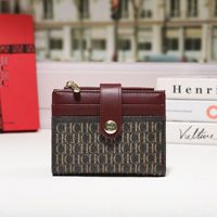 Portefeuille élégant pour femmes, nouvelle marque de luxe célèbre, style de créateur, tendance unisexe, élégant, rétro, pour les affaires et le quotidien