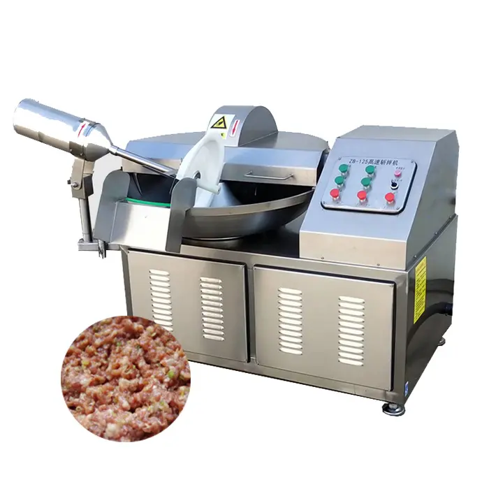 Ommercial-Picadora de carne, máquina para cortar cuencos y salchichas