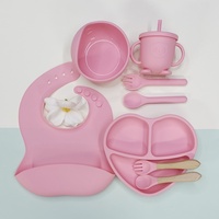 Ensemble repas pour bébé en silicone 100% biologique de qualité alimentaire, style design moderne, boîte à lunch pour bébé, hygiénique, déductions